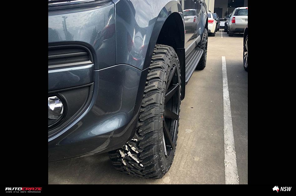 HOLDEN COLORADO AVALANCHE MACHINED FACE MATTE BLACK DARK TINT